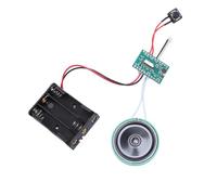 Acouto Module de l'Enregistreur Sonore avec Haut-Parleur 4 Minutes Enregistrables Light Activated Playback Voice Recording Module Chip pour Carte de Voeux Cette Voix d'enregistrement Permet Un