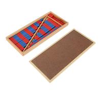 Acouto Montessori Educational Math Toys Materi Eardi Earti Education Blue Red SM Numerical Rods Numerical RodSmonTESSORI Mathematics Rod et Vient pour Cleani