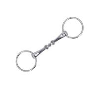 Acouto Mors de Filet pour Cheval en Acier Inoxydable à Double Articulation avec Joint Torique, Embout de 3,5 Pouces, 10,8 X 3 Pouces pour l'entraînement, Une Utilisation Stable, l'équitation de