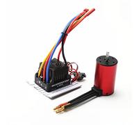 Acouto Moteur sans Balais S3660 3100KV Moteur étanche 80A Carte de Programmation ESC de Remplacement pour RC Car 1/8/ 1/10 RC Car 6061 Billet CNC Dissipateur Thermique Pureté Hi-torque 4 (2600KV)