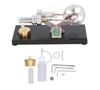 Acouto Moteur Stirling à Air Chaud Stirling Bricolage Moteur Générateur Modèle Jouet éducatif avec Plaque de Base en Métal à Une Température Qui par et Les Niveaux du Cycliquement Un