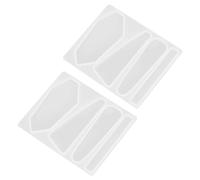 Acouto Moule à Barrettes en Silicone, Moules à épingles à Cheveux Flexibles en Silicone avec Démoulage Facile, Parfaits pour la Fabrication de Bijoux, Lot de 2 Comprenant Diverses Formes pour des (3