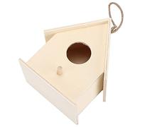 Acouto Nichoir à Oiseaux en Bois à Suspendre, Maison à Oiseaux Inachevée pour Petits, Fabrication de Cage à ou Décoration d', Décoration de Jardin, Cour, Nichoir en Bois, Créatif (Grand modèle
