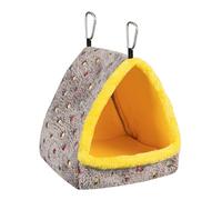 Acouto Nids d'oiseaux Suspendus Hiver Chaud Hamac pour Oiseaux Nids d'oiseaux Maison 25x25x28cm Coton Peluche pour Perroquet Perruche Calopsitte Perruche Inséparable Gris D'Afrique