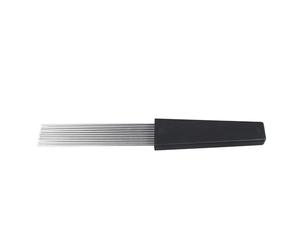 Acouto Orff Scraper Brush Professional Peigne Grattoir Instrument Professionnel pour Les Enfants L'éducation Précoce Peut Facilement Varier P Orff Scraper BrushOrff CombStainless Steel (BLACK)