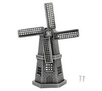 Acouto Ornement de Moulin à Vent Vintage, Style Européen en Fer Gris, Décor Artisanal Artisanal, Fabrication Exquise, pour Les Amis et la Famille