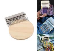 Acouto Outil de Métier à Tisser à 28 Crochets, Mini Machine à Repriser à Coudre à la Main pour une Réparation Rapide du Tissu et la Création de Styles, pour les Jeans et les Chaussettes (Cheveux