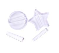 Acouto Outils pour les Ongles Professionnels pour Créer de Grandes Raisons pour Vos Ongles, équipement de Pliage en Métal à 2 Pièces pour les Artistes à [Round, Pentagram] Nail Art Form pour