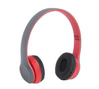 Acouto P47 BT Casque de Casque Réduction du Bruit de Pliage pour Sports Music Lovers Women Men Memory 32 Go Up Support Files Music Can Songs Mp3 Grand 400mAh Lithium (Rouge)