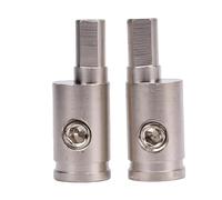 Acouto Paire de Réducteurs d'entrée d'ampli en Laiton, Connecteurs de Bornes de Fil 'amplificateur de Son de Voiture pour Systèmes Audio de Véhicule 4GA à 4GA à Divers des Réducteurs 'entrée