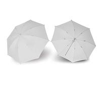 Acouto Parapluie de Studio 33 Pouces, Blanc Translucide, Doux, pour Flash de Studio, avec Tige en Aluminium, Léger, Facile à Utiliser pour Les Portraits, Les Photos de Groupe, Les