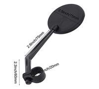 Acouto PCS Ré-Retour de Rétroviseur Miroirs à Vélo à 360 ° Miroirs de Vélo de Rotation pour Le de Montagne Hors de la Vue de la Route Vous Dépassez Ensuite Voir Can by You Situation Retour. Regarder