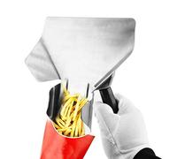 Acouto Pelle à Pop-corn, Cuillère de Service en Acier Inoxydable pour des Collations Polyvalentes, Conception Ergonomique pour une Prise Confortable, Idéale pour les Soirées Cinéma et les Fêtes