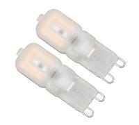 Acouto Perles LED 3 W 220 V Ampoules Halogènes de Remplacement à intensité Variable G9 14 LED de Remplacement pour Lustre, Pendentif, Mur, Plafond, Sol 2 Ampoules G9, en Aluminium