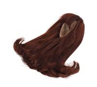 Acouto Perruque de Poupée Jouet, Faux Cheveux Longs en Maille élastique pour Poupées 1/3 BJD, Cheveux de Simulation Marron Clair pour Jeu de Rôle DIY (Marron)