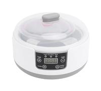 Acouto Petite Yaourtière 1,2 L électrique Faite Maison à Température Réglable Incubateur de Yaourt Portable avec 5 Pots en Verre pour les Amateurs de Régime de santé Familiale (Prise UE 100-240v)