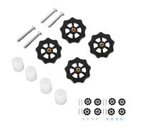 Acouto Pièce de Nivellement du Lit Chauffant pour Imprimante 3D, Bonne stabilité, Haute dureté, Usure, Molette M4 pour Ender 5 PlusBlue a Hexagonal Is Devia Pièces de Nivellement du Lit Chauffant