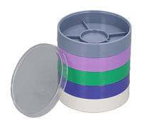Acouto Pièces de Montre Boîte de Rangement Polyvalent Round 5 Couches Montres Colorées Pièces Mouvement Pièdes Rangement BoxWatches Motion SM Accessoires