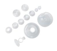 Acouto Pièces de Pompe à Bride de 27 Mm pour Pompes en Silicone S9/S10/S12 Accessoires de Remplacement avec 2 Vannes à Bec de Canard 5 Brides pour pour pour Eulumap Sont Larges Luxlady HAUTURE pour
