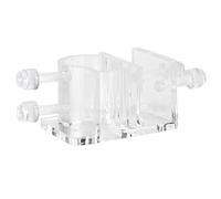 Acouto Pince de Fixation de Tuyau d'entrée et de Sortie en Acrylique Transparent, Trou Unique pour Aquarium de Poissons, Fixation de Tuyau de 26 Mm, Pince de de Transparente, de de Tube d'eau, de