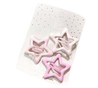 Acouto Pinces à Cheveux Star Snap Barrettes à Cheveux étoile Creuse Couleur Mélangée Pinces à Mignonnes Accessoires de Coiffure pour Femmes Les Filles dans Les étoiles Attirent Les à étoilesHollow