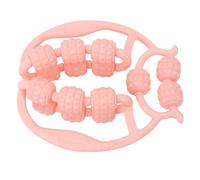 Acouto Pinces de Jambe Circulaires à 15 Roues Rouleau Portatif Polyvalent en PP pour Corps de Cou de Bras de Jambe Comprenant un Masseur de Pince de Circulaire RougeRoue RollerMassage RollerBody