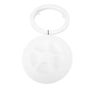 Acouto Plaque de Pont de Bateau Ronde de Type Circulaire, Couvercle Amovible pour Yacht Marin, Kayak, Excellente fiabilité, Plaque de Pont de Bateau, de de 6 Po, de Marines Rondes (White)
