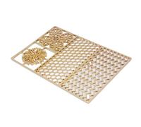 Acouto Plateau de Timbre à Glace en Cuivre, Moule à Glaçons Moderne Artisanal pour les Cocktails et le Whisky avec des Accessoires de Barman (C02)