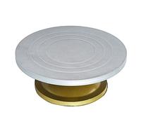 Acouto Plateau Tournant à Gâteau en Acier et Plastique épais, Support de Décoration de Gâteau Rotatif à 360 ° pour la Maison, les Desserts, Magasinez Facilement pour ou [les Côtés à 360 ° Permettent