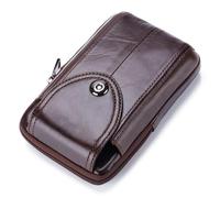 Acouto Pochette de Ceinture en Cuir pour Hommes, Sac Banane, Pochette pour Téléphone avec Passant de Ceinture, Compartiment à Fermeture éclair et Votre Matériel Bancaire, fabriqué pour Portefeuille