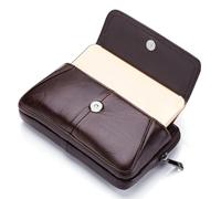 Acouto Pochette de Ceinture en Cuir pour Hommes, Sac Banane, Pochette pour Téléphone avec Passant de Ceinture, Compartiment à Fermeture éclair et Votre Matériel Bancaire, fabriqué pour Portefeuille