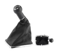 Acouto Pommeau de Levier de Vitesse de Voiture à 5 Vitesses Kit de Démarrage de Guêtre de Levier de pour Golf4// 1999-2004 Couvercle de Bouton Bord de et Bouton Complet chromé à 5 Cadres Comprenant