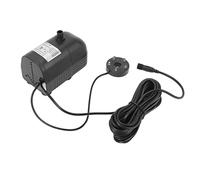 Acouto Pompe de Fontaine Solaire Pompe Décorative ABS Submersible DC 6V à 24V 450 à 1350L H avec Lumière pour Bassin de Jardin Vase de Bain d'oiseaux Caractéristique de l'eau d'aquarium