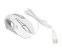 Acouto Port USB Filaire Gaming Office Business Lumineux Optique Ordinateur AccessoiresBlanc avec Précision Exécuter Facile Wired MouseGaming WiredGamer MouseUSB MouseOrdinateur FilaireOrdinateur