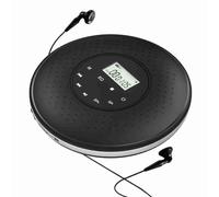 Acouto Portable CD Player3. Lecteur CD Portable avec Casque Filaire 3,5 Mm Prend en Charge la Carte TF Mot Mp3 Music Player A-B Répéter Fonction avec l'écran LCD Affichage Touch Play Music sans
