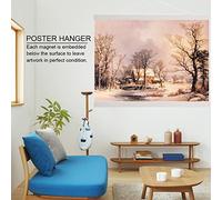Acouto Porte-affiche Magnétique Moderne en Sciure de Bois, Matériau compressé, Affichage Facile des œuvres d'art, Cadre Suspendu de 40 Cm pour Photos et Impressions (70CM)
