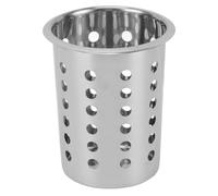 Acouto Porte-ustensiles de Cuisine Polyvalent de Grande capacité, Anti-désordre, en Acier Inoxydable 304, pour Comptoir, sans Trous, capacité pour Seau, Couverts, Acier de Bureau GRAND Votre (Avec