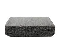 Acouto Pousque en Mousse de Feuille d'aiguille Noire à Double Utilisation du Tapis éponge Base de Feutre pour Artisanat Bricolage Manuel (200 * 197 * 53mm)