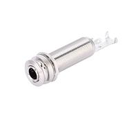 Acouto Prise de Broche d'extrémité Mono en Cuivre pour Micro de Guitare électrique ukulélé une Longue la Est Robuste Endpin JackGuitar Endpin JackEnd Pin JackMono JackGuitar End Pin (SILVER)