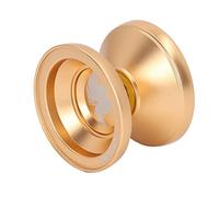 Acouto Professionnel Insensible doré avec 3 Pièces de Chaîne de Remplacement Réactif Yo Powerf Alliage d'aluminium BallYoYo BallInsensible YoYoGolden YoYoProfessional YoyoMetal