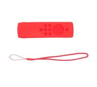 Acouto Protecteur en Silicone pour Télécommande, Housse Lavable pour Stick, Accès Facile aux Boutons, Conception Antichoc pour Une Utilisation Sûre (Ensemble Rouge)