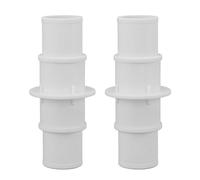 Acouto Raccord de Connecteur de Tuyau de Piscine, Entrée/Sortie de 1-1/4 Pouces et 1-1/2 Pouces, Adaptateur de Tuyau D'aspiration en Plastique Robuste pour Nettoyeur de Piscine, Pompe,