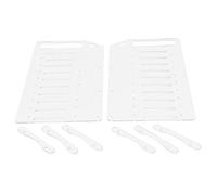 Acouto Rack de Disque Dur YJY10F Séparateur Acrylique Transparent de 3,5 Pouces Support d'assemblage DIY Dur et 3 5 8 Cm de Disque DIY Les Trois Ventilateurs Peuvent Durcir Dix Rack de DurHDD