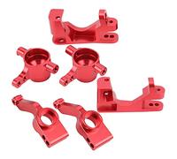 Acouto RC Blocs de Direction en Aluminium Blocs de Lanceur C Hubs Stub Essue Carters pour Slash 4x4 TSM / 10 RC Carblue Fabriqué de Haute qualité Dont Les Porte-arcs de Direction C Hub Setrc (Rouge)