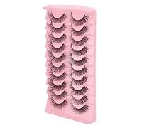 Acouto Réglez de Faux Cils 3D, DD Curl Fluffy Faux -Up Eyelashes, Consommation Confortable, 10 Plusieurs Usages pour un Look Spectaculaire (DH06-5)