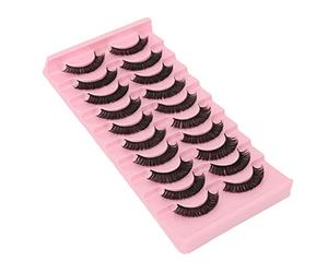 Acouto Réglez de Faux Cils 3D, DD Curl Fluffy Faux -Up Eyelashes, Consommation Confortable, 10 Plusieurs Usages pour un Look Spectaculaire (DH06-3)