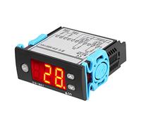 Acouto Régulateur de Température pour Chauffe-eau Solaire, Contrôleur de Température Différentielle avec Affichage Numérique et Double Sonde, pour Pompe de Circulation et Chauffage