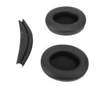 Acouto Remplacement des Plate-Forme d'oreille avec Un Couvercle de Bandeau pour WH XB910N Casque Protéine en Cuir éponge Headpads Coussins Ces Plaques d'oreille (Black)