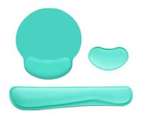 Acouto Repose-poignet Ergonomique pour Clavier, Ensemble de Repose-poignets avec Base en Caoutchouc Antidérapante, Support Maximal pour le -poignet, pour Souris, pour Clavier, Ergonomique (GREEN)