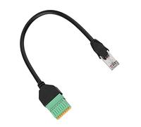 Acouto RJ45 Femelle Jack à 8 Broches Connecteur à Ressort Adaptateur Block Block Cable Signal de Transfert de Signal blindé de Haute qualité Accessoires Lightweight Red 1 Piece Ethernet